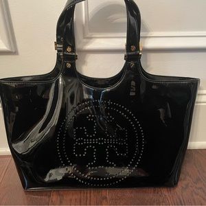 Tory Burch Black Patent Leather shoulder bag